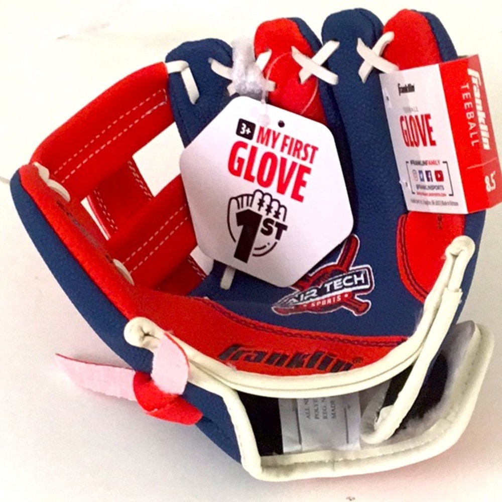 Franklin, Tee Ball Glove Unisex, Ages 3+, Left Hand. Team Sports Catchers, Mit